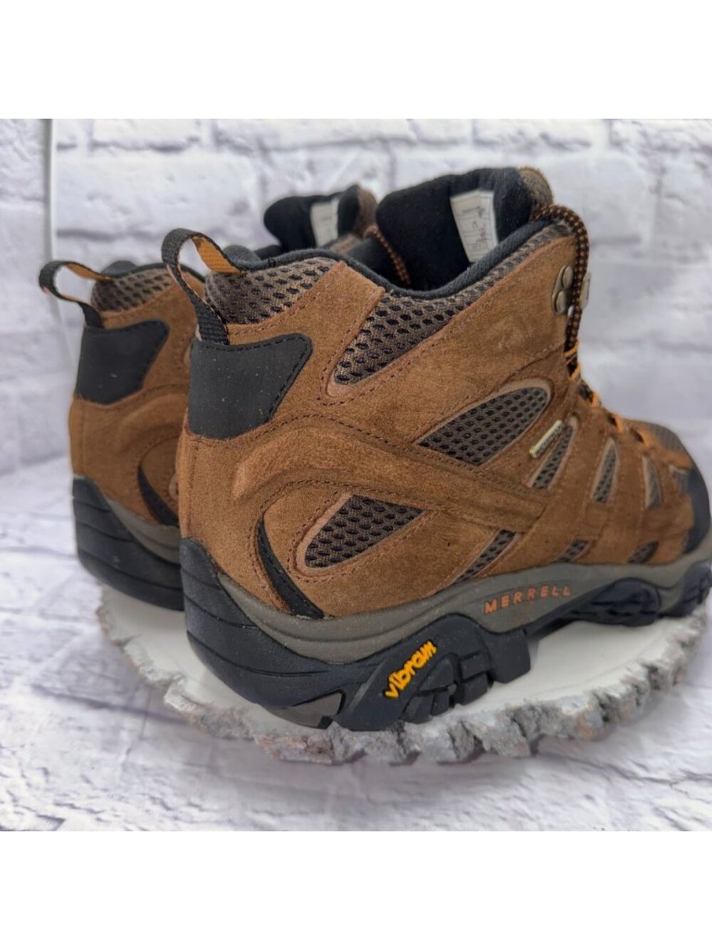 Merrell Mens Size 11 Moab 2 Mid Waterproof Hiking Boots Earth Brown J06051 - Picture 6 of 12